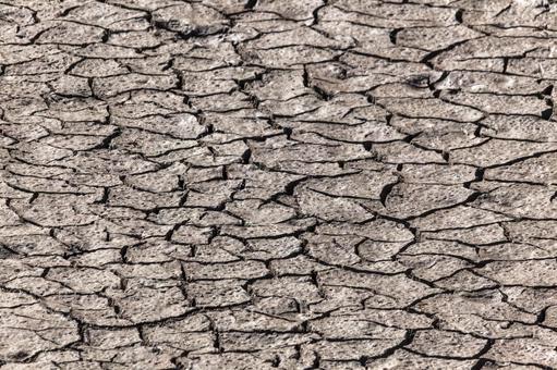 池の底2 水不足,渇水,ヒビ割れの写真素材