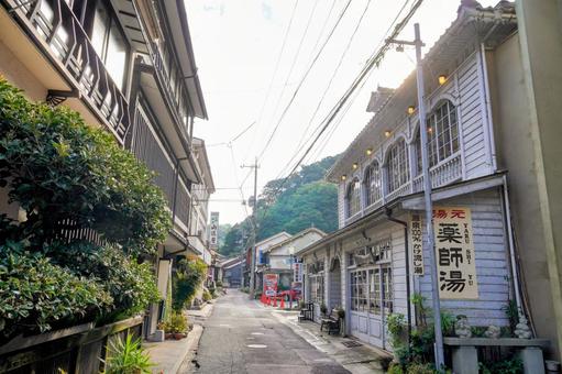 大田市の世界遺産・温泉津の温泉街 大田市の世界遺産・温泉津の温泉街の写真