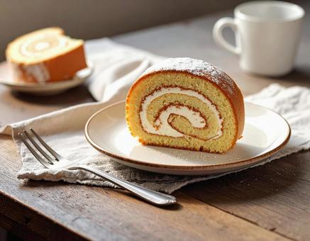 ロールケーキ ロールケーキの写真