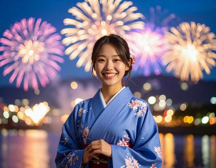 花火大会と彼女 花火大会と彼女の写真