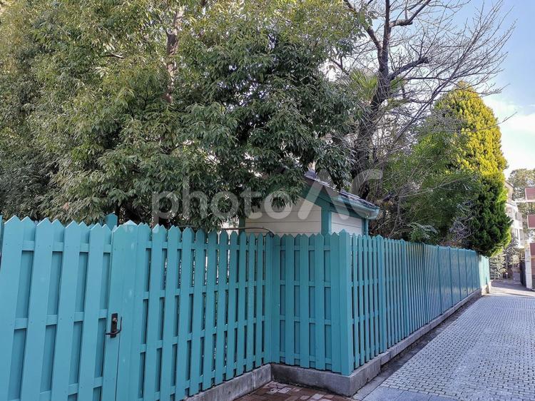 神戸　北野　異人館街の街並み 神戸,北野,異人館街の写真素材