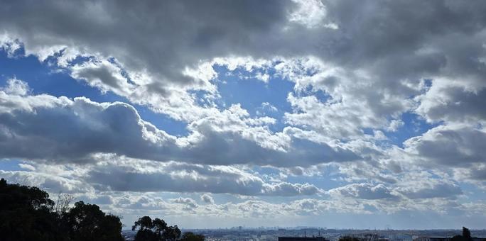 青空と雲 青空と雲 空,青空,快晴の写真素材
