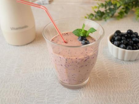 ブルーベリースムージー スムージー,食べ物,食事の写真素材
