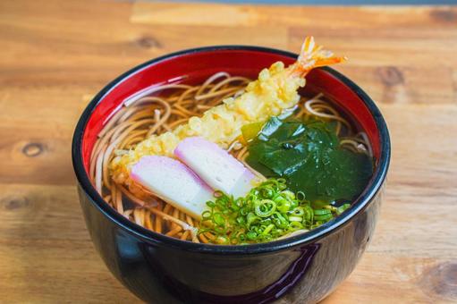 年越しそば 年越しそば,そば,えび天の写真素材