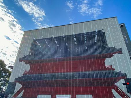 工事中の増上寺 三門 工事中の増上寺 三門 増上寺,工事中,三門の写真素材