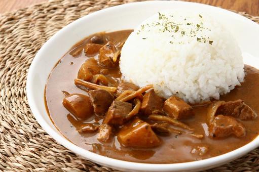 白皿_カレーライス 白皿_カレーライス カレー,カレーライス,辛口の写真素材