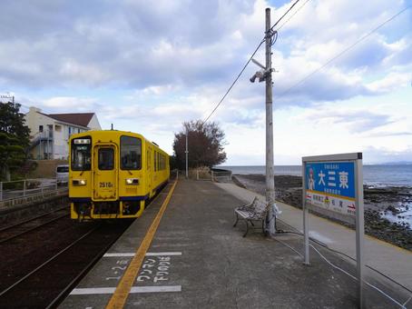 島原鉄道 大山東駅 島原鉄道 大山東駅 島原鉄道,大山東駅,ローカル線の写真素材