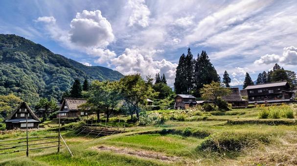 のどか のどか 自然,山,山の風景の写真素材
