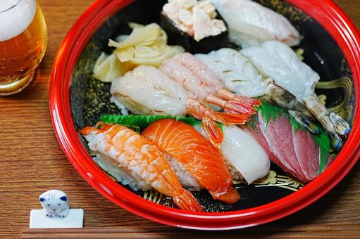にぎり寿司 にぎり寿司 食事,食卓,鮨の写真素材