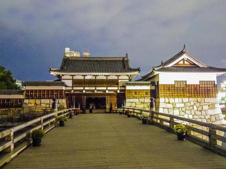 【広島県】広島市・広島城 広島城,表御門,平櫓の写真素材