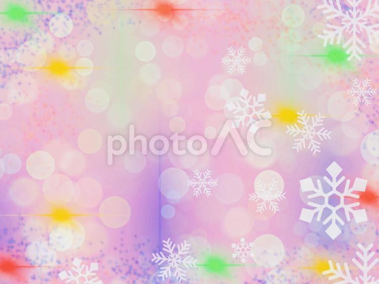 背景素材　雪の結晶　クリスマス　テクスチャ 雪の結晶,冬,雪の写真素材