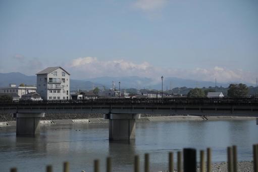 人吉市街 熊本県,人吉,景色の写真素材