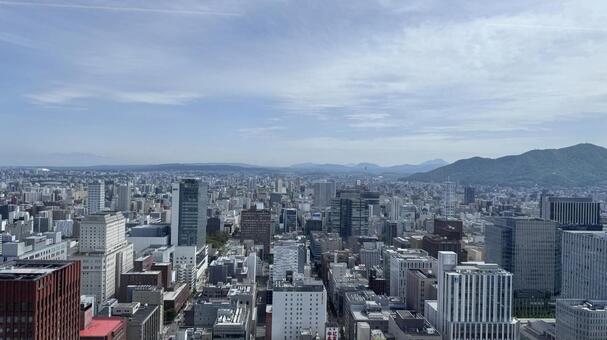 札幌の都市風景 札幌,中心,市街地の写真素材