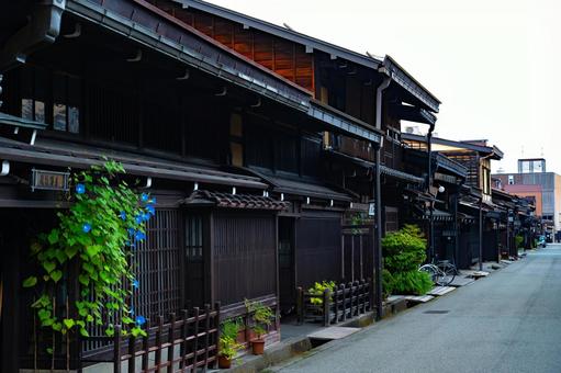 高山市の朝 高山市の朝 町並み,風景,住居の写真素材