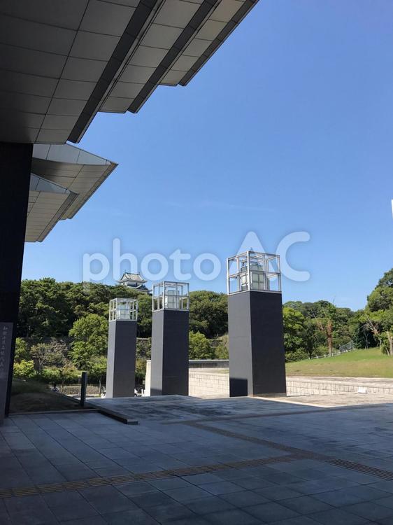 和歌山県立近代美術館中庭 建築,都市,旅の写真素材