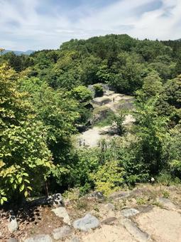苗木城からの眺め2 苗木城からの眺め2 苗木城,城址,続日本100名城の写真素材