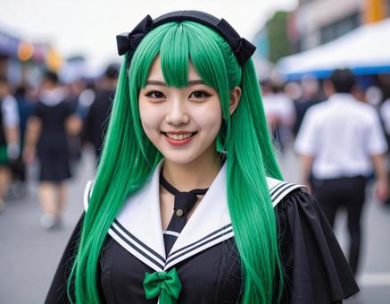コスプレイヤー女子・イベント会場にて コスプレイヤー女子・イベント会場にての写真