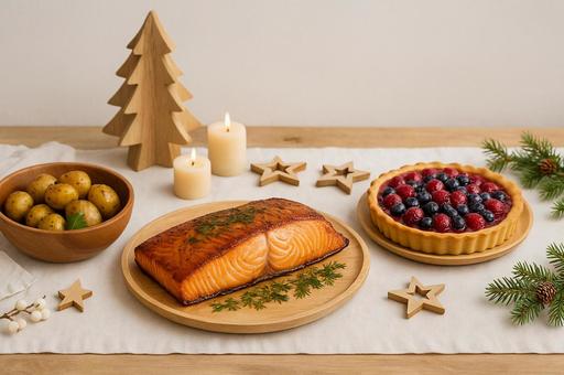 北欧のクリスマスディナー 北欧のクリスマスディナーの写真