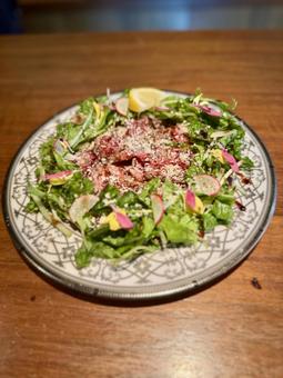 ローストビーフのカルパッチョ ローストビーフ,カルパッチョ,野菜の写真素材