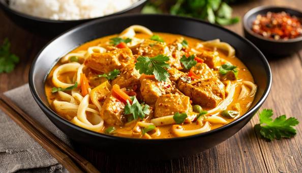 だしが効いたコクのあるカレーうどん だしが効いたコクのあるカレーうどんの写真