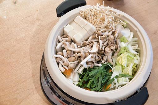 きのこが主役の冬のお鍋 鍋料理,冬,旬の味覚の写真素材