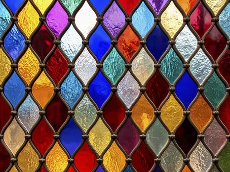 ステンドグラス　背景　AI生成画像　の写真