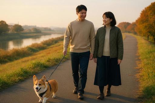 主人を散歩 主人を散歩の写真