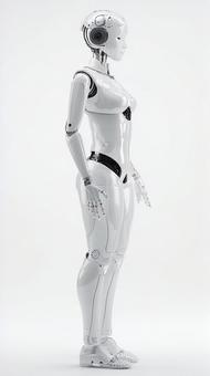 未来を思わせる女性型ロボット 未来を思わせる女性型ロボットの写真