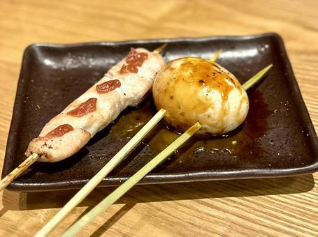 焼鳥 焼鳥,鶏肉,ささみの写真素材