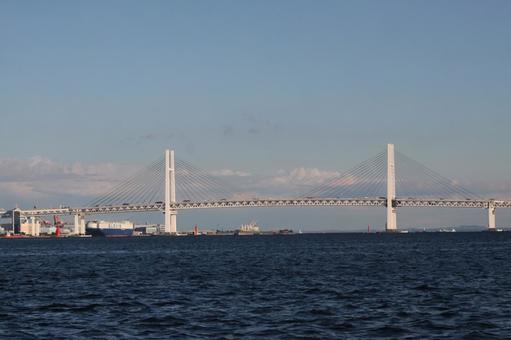 横浜ベイブリッジ ベイブリッジ,横浜,横浜ベイブリッジの写真素材