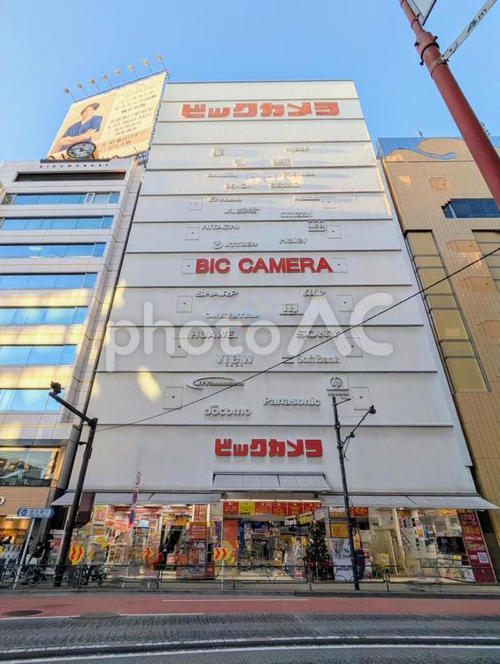 池袋の家電量販店 商業,施設,店の写真素材