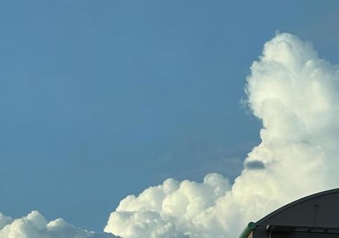 湧き上がる入道雲 湧き上がる入道雲の写真