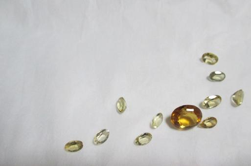 シトリン シトリン,ルース,天然石の写真素材