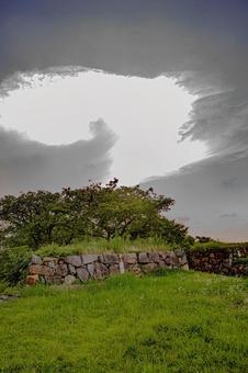 米子城 石垣 米子城 石垣の写真