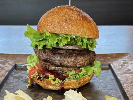 おしゃれなハンバーガー おしゃれなハンバーガー ハンバーガー,バーガー,おしゃれの写真素材