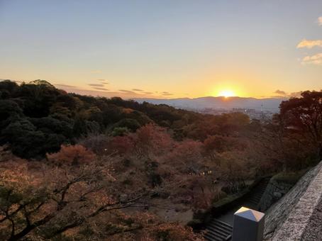 秋の夕焼け 秋の夕焼けの写真