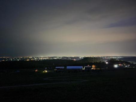 夜景 夜景 夜景,夜の街,田舎の写真素材