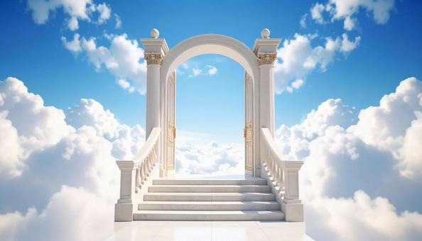 空への階段の写真