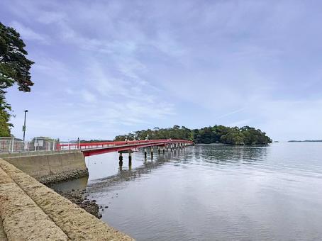 松島の福浦橋と福浦島 松島,福浦橋,福浦島の写真素材