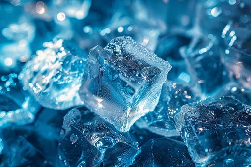 夏を感じるクールな氷の質感 夏を感じるクールな氷の質感の写真