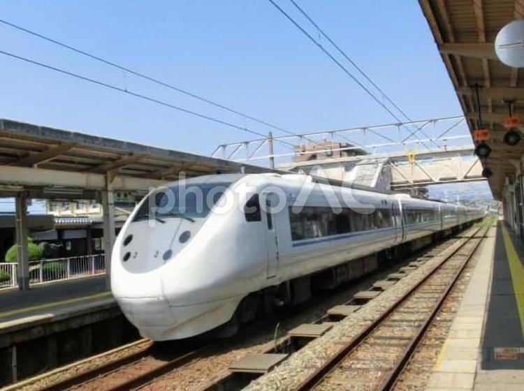 北陸本線の特急車両 jr,西日本,鉄道の写真素材