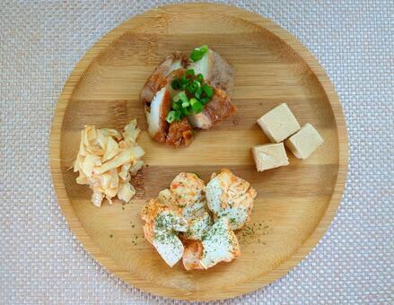 アラカルト アラカルト,チーズ,鶏肉の写真素材