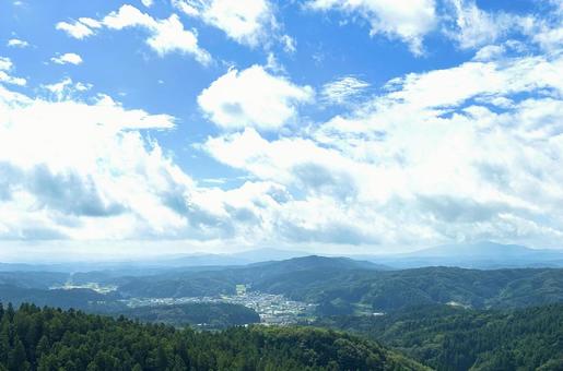 高台から見る空 高台から見る空の写真