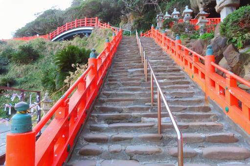 【宮崎県】鵜戸神宮 【宮崎県】鵜戸神宮 海岸,日南海岸,亀石の写真素材