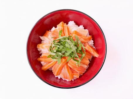 サーモン丼 サーモン丼の写真