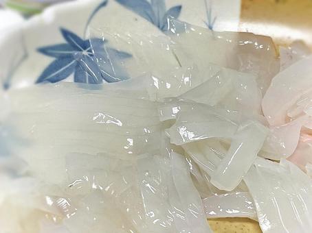 イカ刺し イカ刺し 刺し身,イカ刺し,イカの写真素材