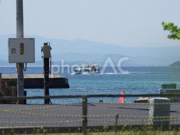 鳥取県網代漁港　② 漁船,海,船の写真素材
