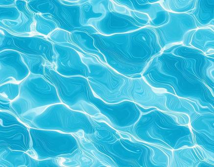 水面のスワール模様と青い光 水面のスワール模様と青い光の写真