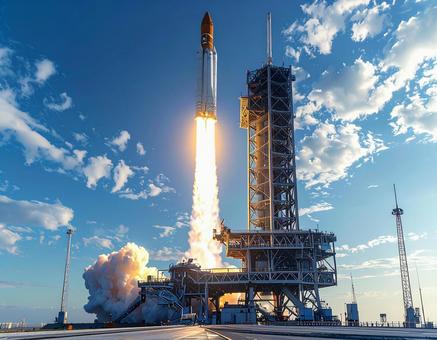 ロケット発射台の写真