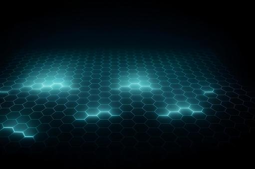 発光ヘキサグリッド 発光ヘキサグリッドの写真